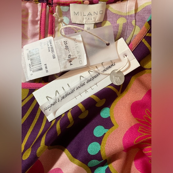 🛑🛑🛑MILANO ITALY 🇮🇹 COLOURFUL BLOUSE - Picture 11 of 13